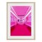 Stupell Industries Futuristic Pink Tone Subway Framed Print Under Glass, design by LISH Creative